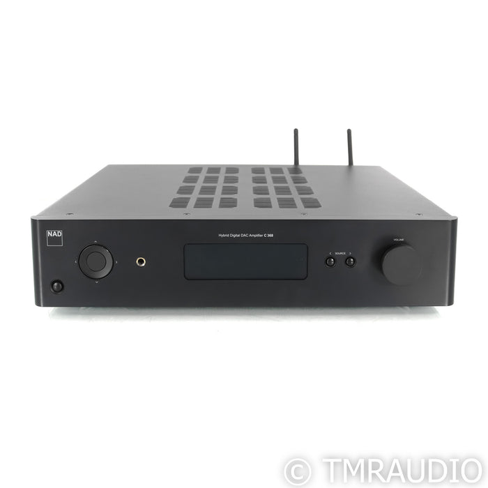 NAD C368 Stereo Integrated Amplifier w/ BluOS Module; MM Phono; Bluetooth; Black