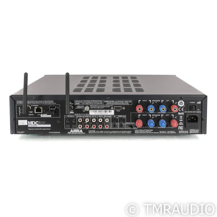 NAD C368 Stereo Integrated Amplifier w/ BluOS Module; MM Phono; Bluetooth; Black