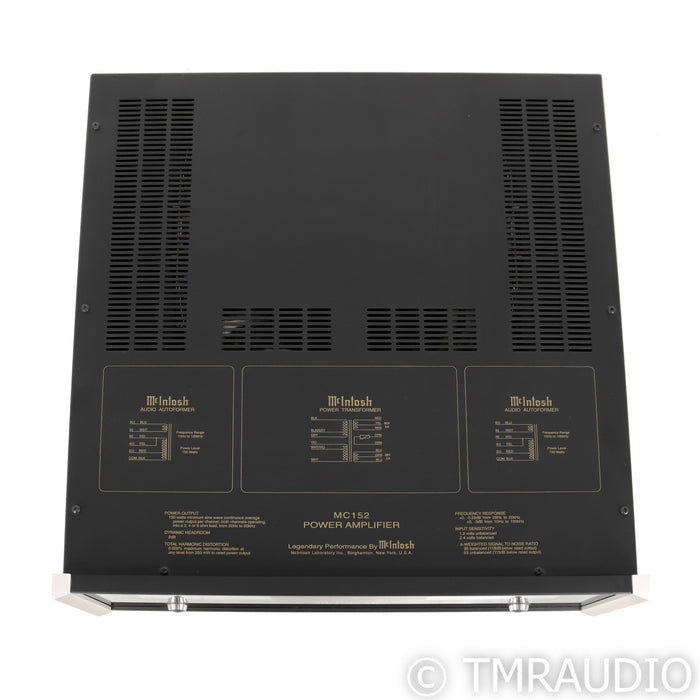 McIntosh MC152 Stereo Power Amplifier; Black
