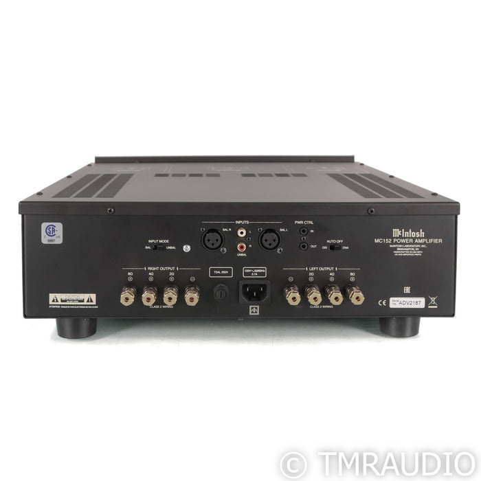 McIntosh MC152 Stereo Power Amplifier; Black