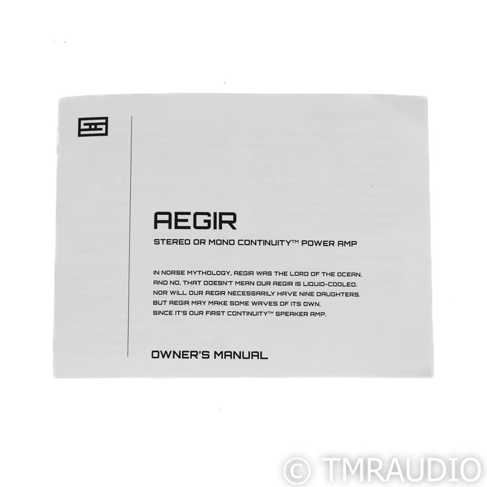 Schiit Aegir Stereo Amplifier; Black
