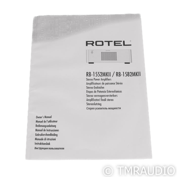 Rotel RB-1552 MKII Stereo Power Amplifier; RB1552; Black