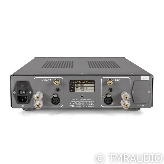 D-Sonic M3-800s Stereo Power Amplifier; Black