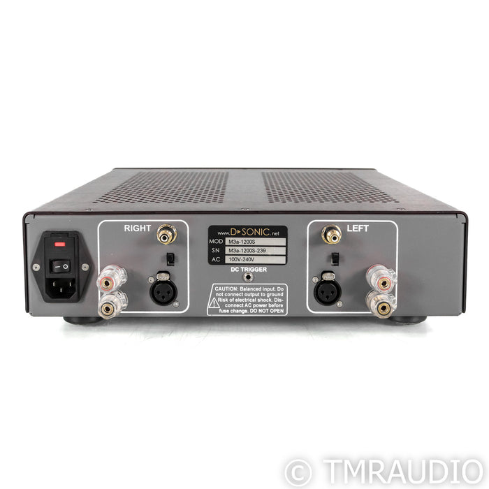D-Sonic M3a-1200s Stereo Power Amplifier; Black