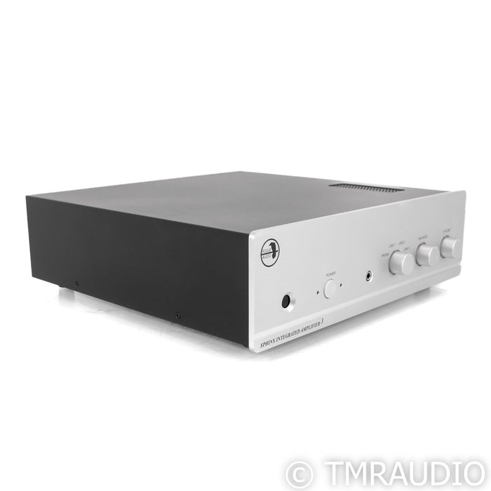 Rogue Audio Sphinx V3 Stereo Tube Hybrid Integrated Amplifier; Silver; MM / MC Phono