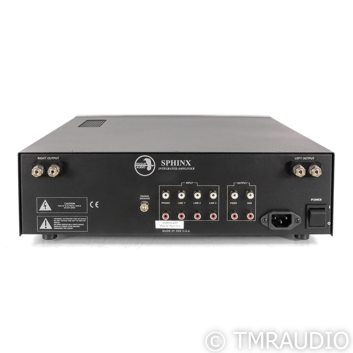 Rogue Audio Sphinx V3 Stereo Tube Hybrid Integrated Amplifier; Silver; MM / MC Phono
