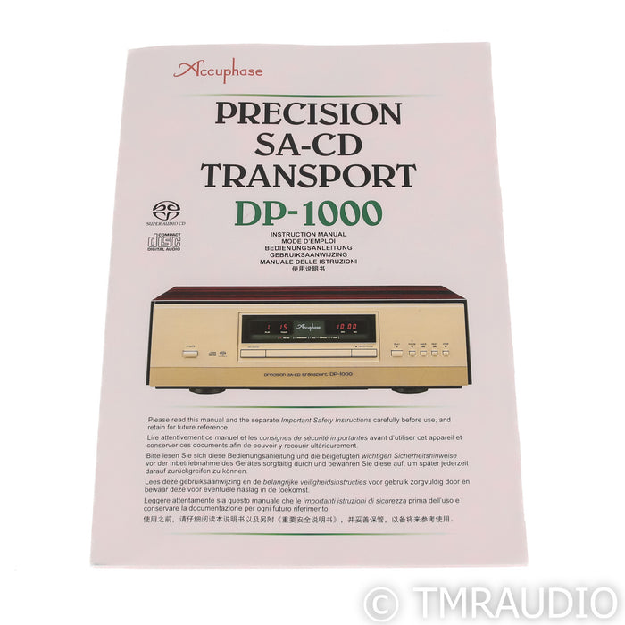 Accuphase DP-1000 SACD / CD transport
