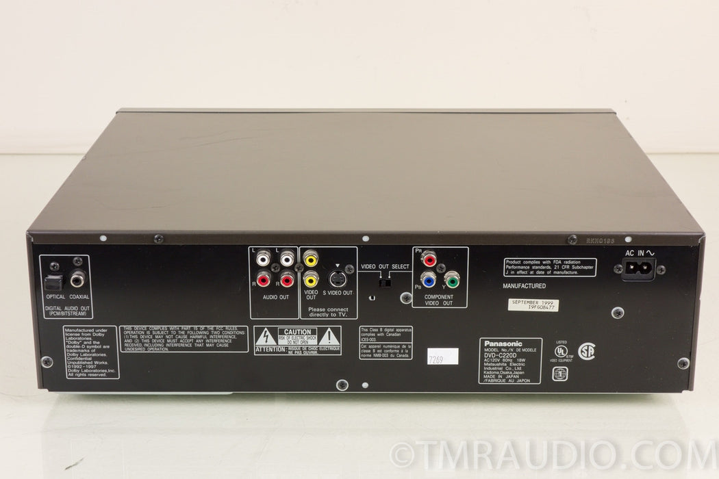 Panasonic DVD-C220 DVD/Video DVD/CD Player