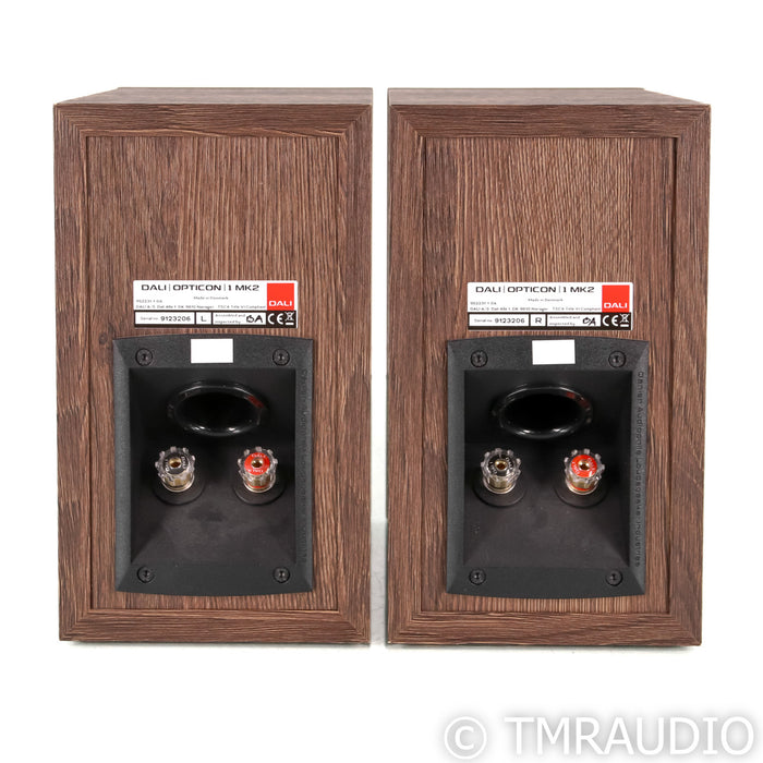 Dali Opticon 1 MK2 Bookshelf Speakers; Tobacco Oak Pair