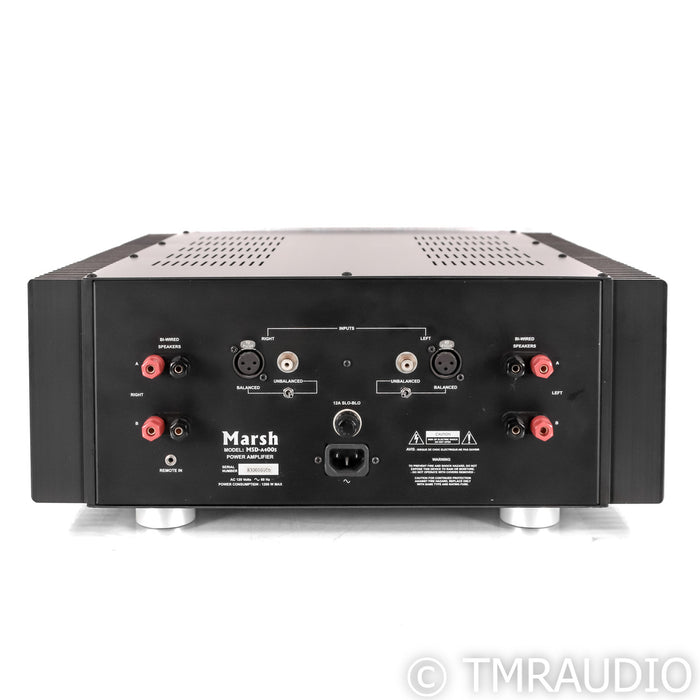 Marsh Sound Designs A400S Stereo Power Amplifier; Silver