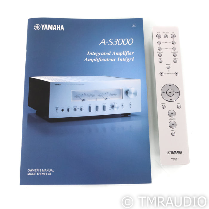 Yamaha A-S3000 Stereo Integrated Amplifier; AS3000; Black; MM / MC Phono