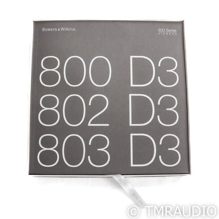 B&W 800 D3 Floorstanding Speakers; Rosenut Pair
