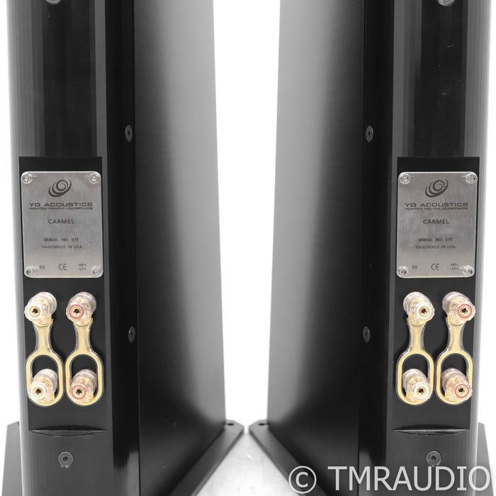 YG Acoustics Carmel Floorstanding Speakers; Black Pair; Gen 1