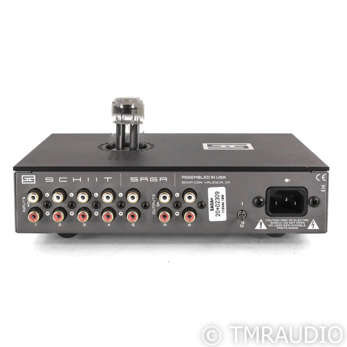 Schiit Saga+ Stereo Tube Hybrid Preamplifier; Black