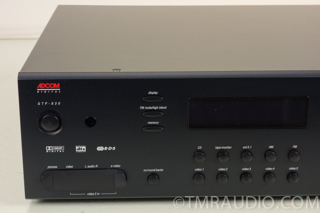 Adcom GTP-830 AC3 / DTS Stereo 5.1 Pre-Amplifier / Processor