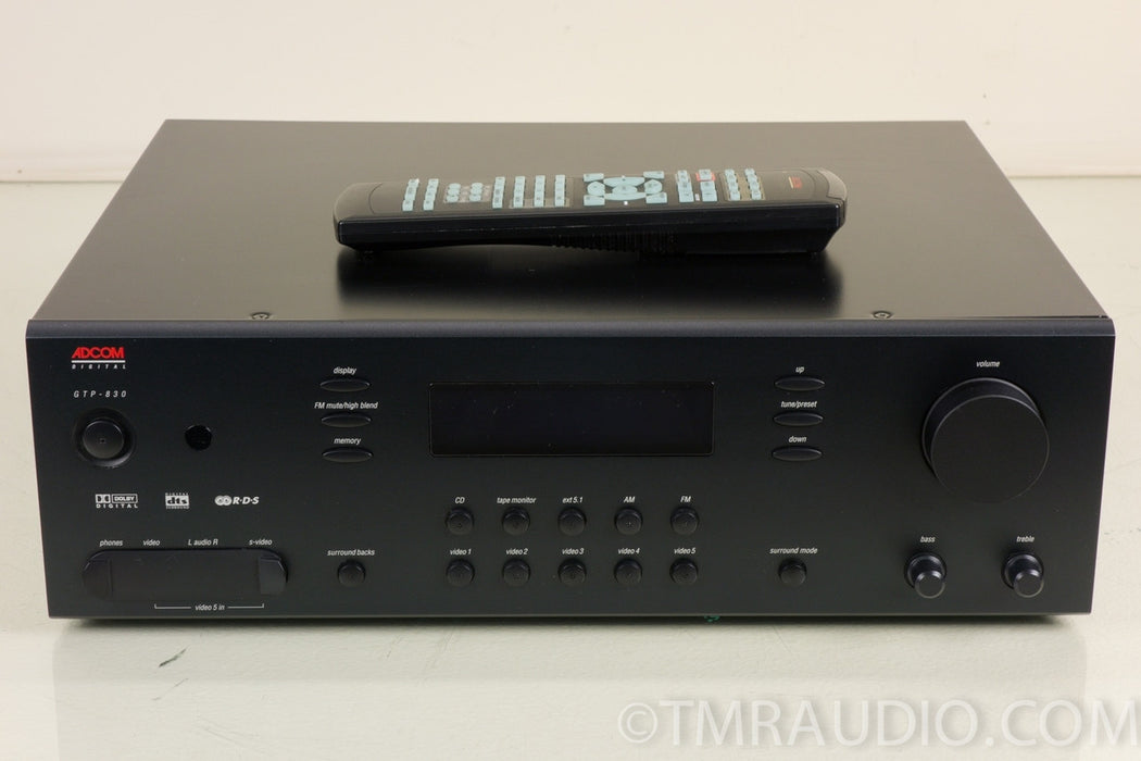 Adcom GTP-830 AC3 / DTS Stereo 5.1 Pre-Amplifier / Processor