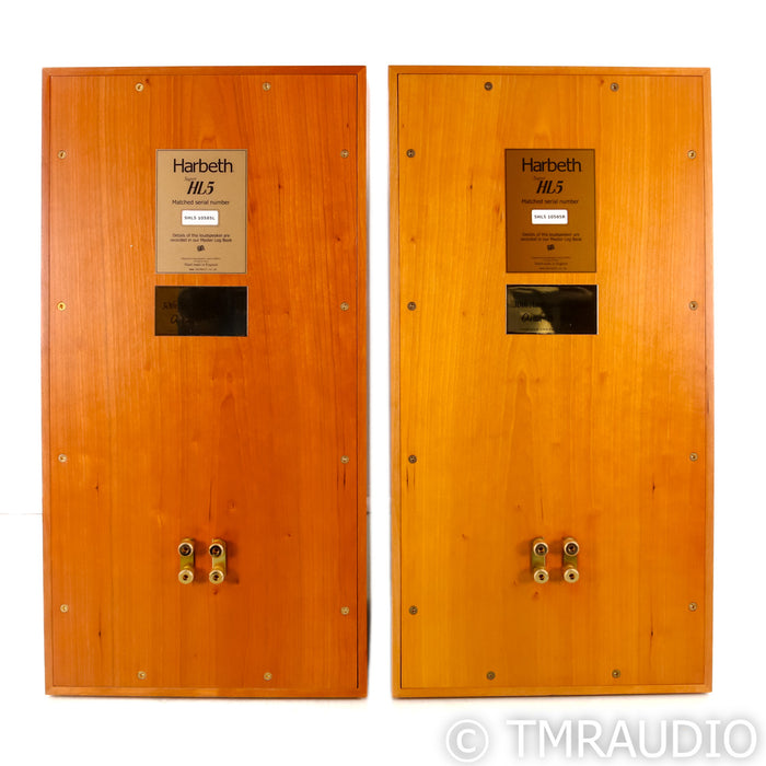 Harbeth Super HL5 Bookshelf Speakers; HL-5; Cherry Pair; 30th Anniversary