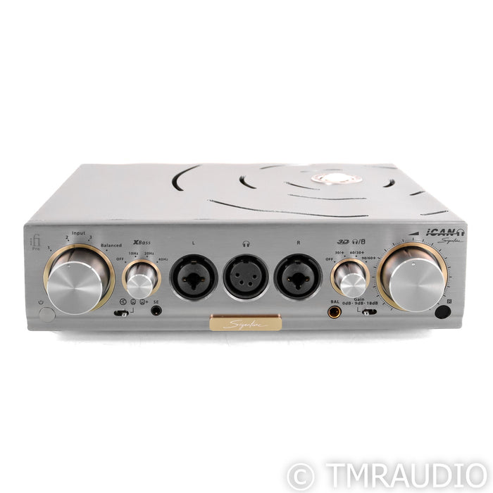 iFi Pro iCAN Signature Tube Headphone Amplifier; Silver