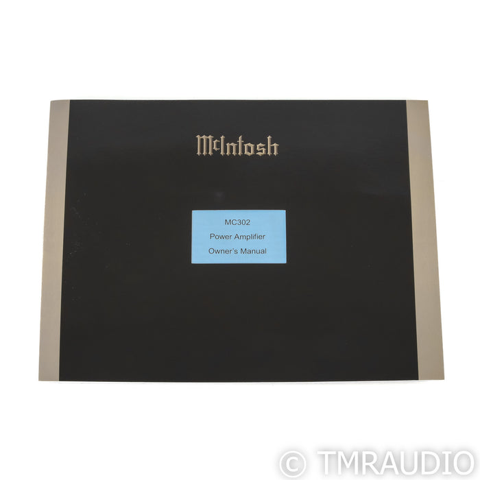 McIntosh MC302 Stereo Power Amplifier; MC-302