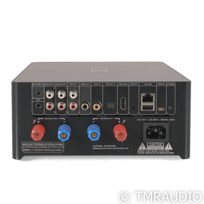 NAD C700 BluOS Wireless Integrated Amplifier; Black