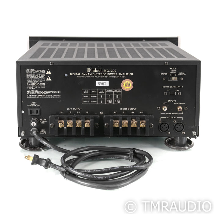 McIntosh MC7300 Stereo / Mono Power Amplifier; Black