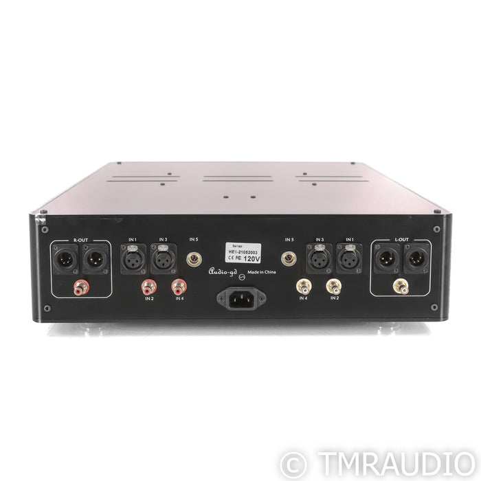 Audio-gd Vacuum HE1 XLR Stereo Tube Preamplifier; Black