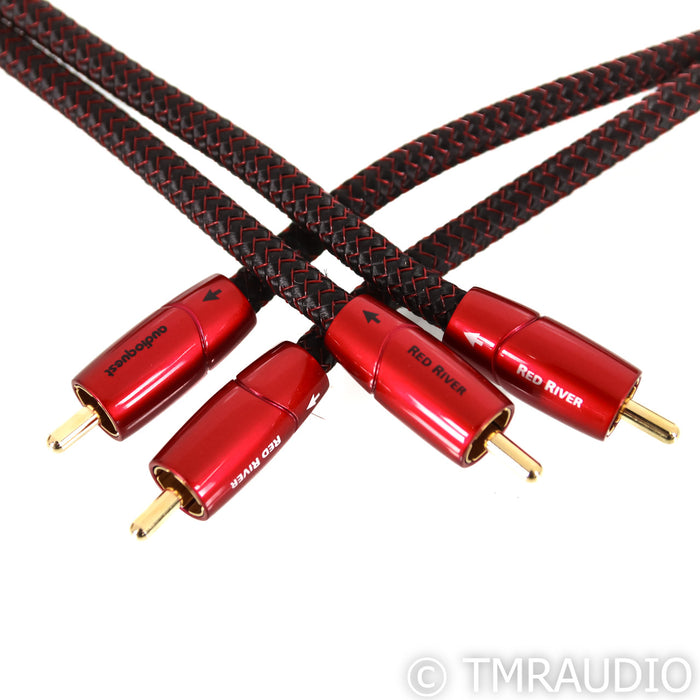 AudioQuest Red River RCA Cables; 1.5m Pair Interconnects