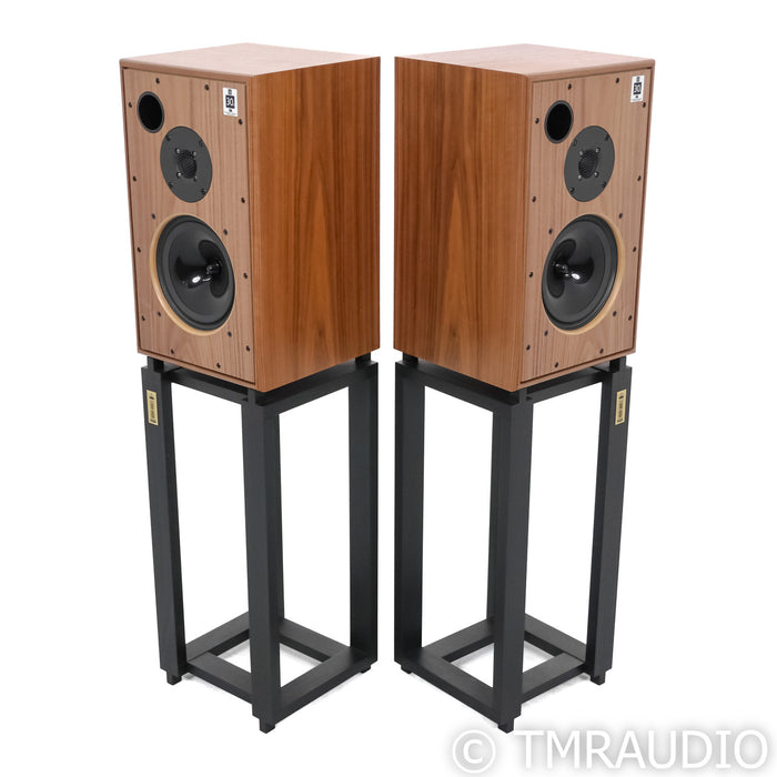 Harbeth Monitor 30.2 XD Bookshelf Speaker; Walnut Pair w/ TonTrager Stands