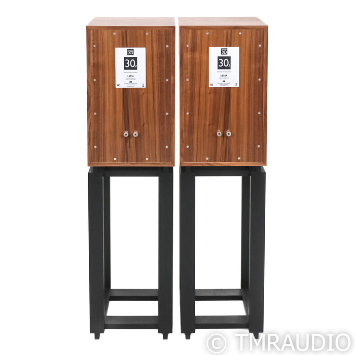 Harbeth Monitor 30.2 XD Bookshelf Speaker; Walnut Pair w/ TonTrager Stands