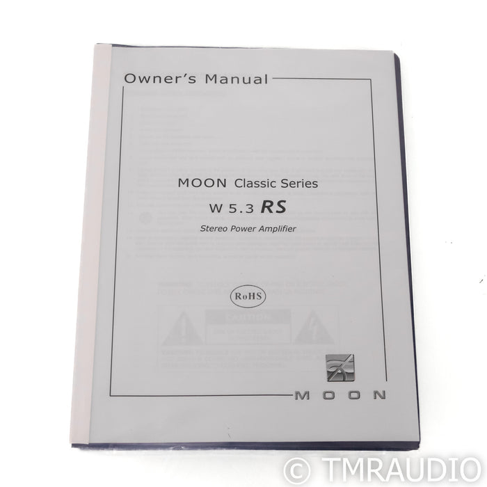 Sim Audio Moon W5.3 HK RS Stereo Power Amplifier; Silver