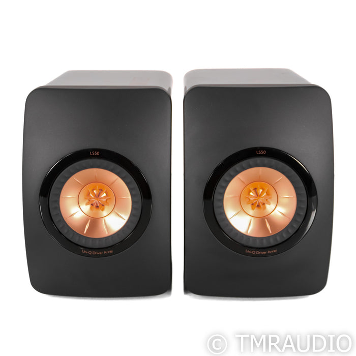 KEF LS50 Bookshelf Speakers; LS-50; Black