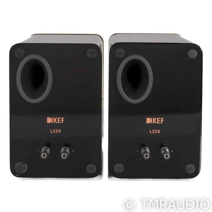 KEF LS50 Bookshelf Speakers; LS-50; Black