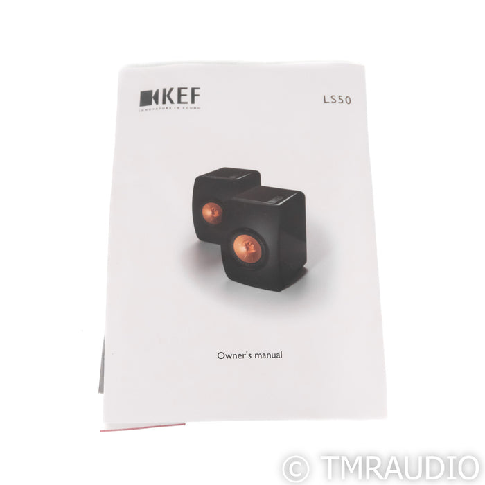 KEF LS50 Bookshelf Speakers; LS-50; Black