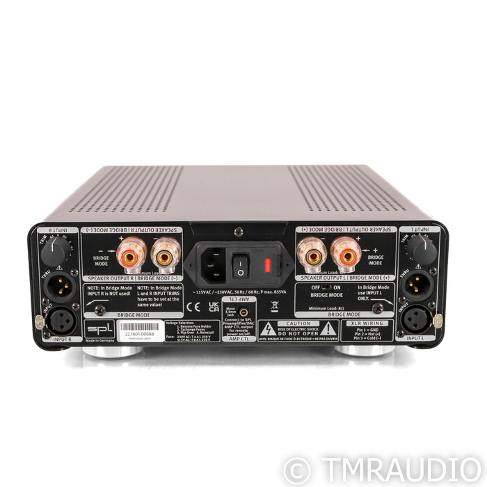 SPL Audio Performer S800 Stereo / Mono Power Amplifier; Silver