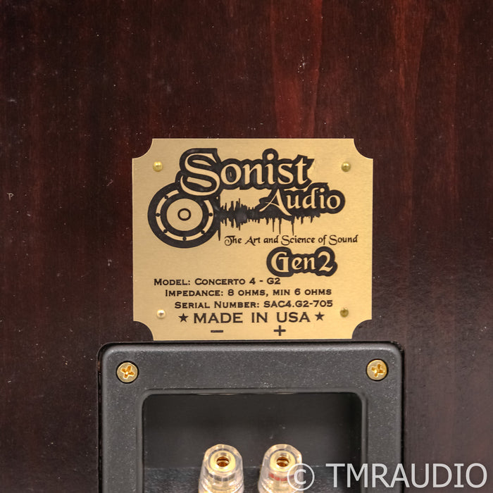 Sonist Audio Concerto 4 Gen 2 Floorstaning Speakers; Pair