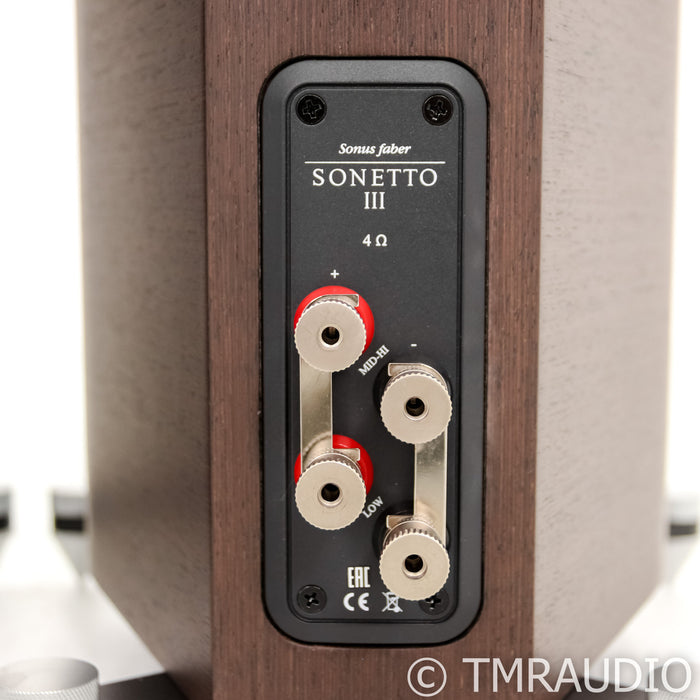 Sonus Faber Sonetto III Floorstanding Speakers; Wenge Pair