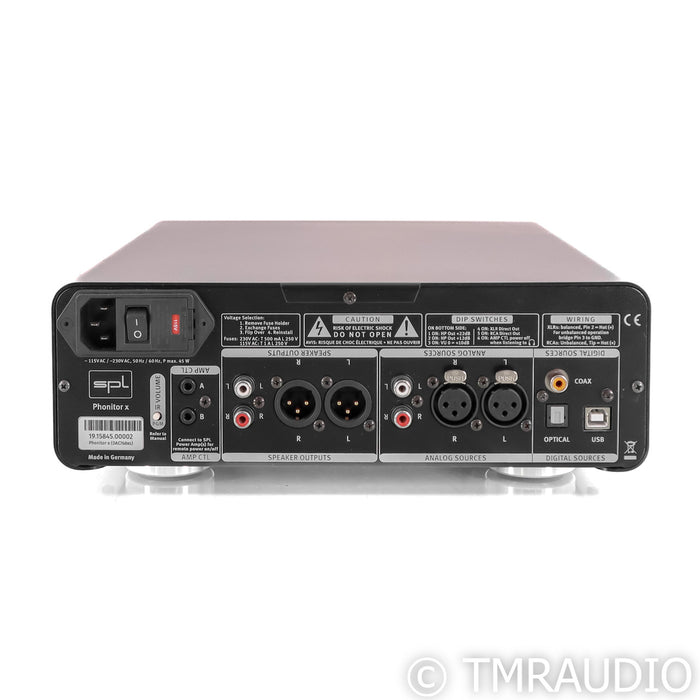 SPL Phonitor X Headphone Amplifier / Preamplifier; DAC; Red