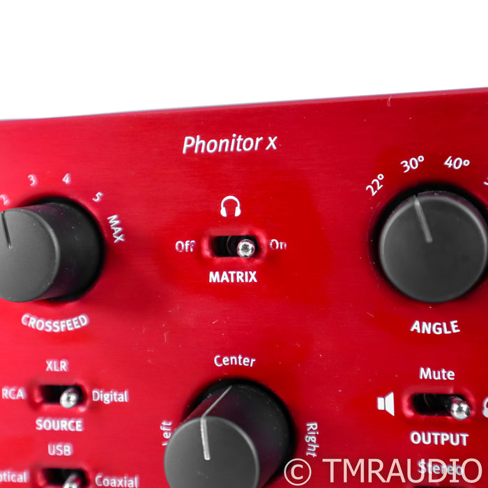 SPL Phonitor X Headphone Amplifier / Preamplifier; DAC; Red