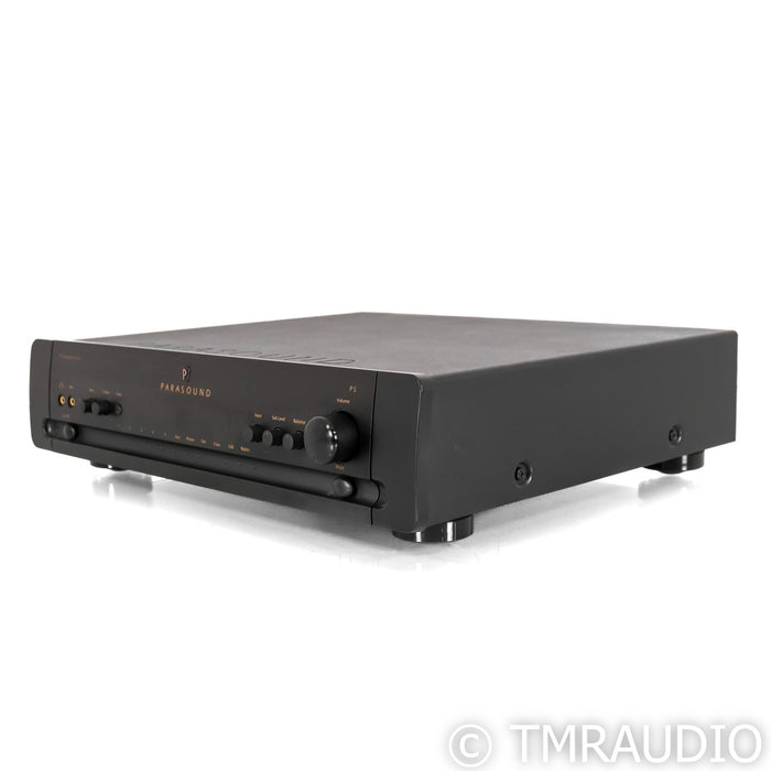 Parasound P5 2.1 Channel Preamplifier; MM / MC Phono; Black