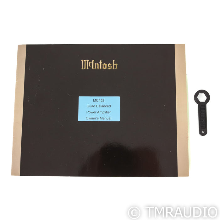 McIntosh MC452Stereo Power Amplifier; Black