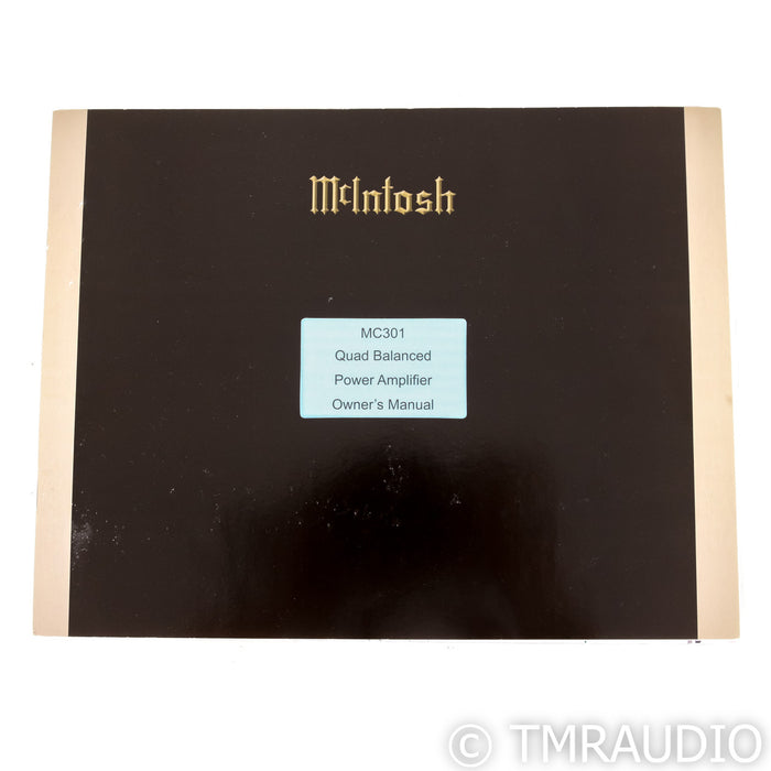 McIntosh MC301 Mono Power Amplifier; MC-301; Pair