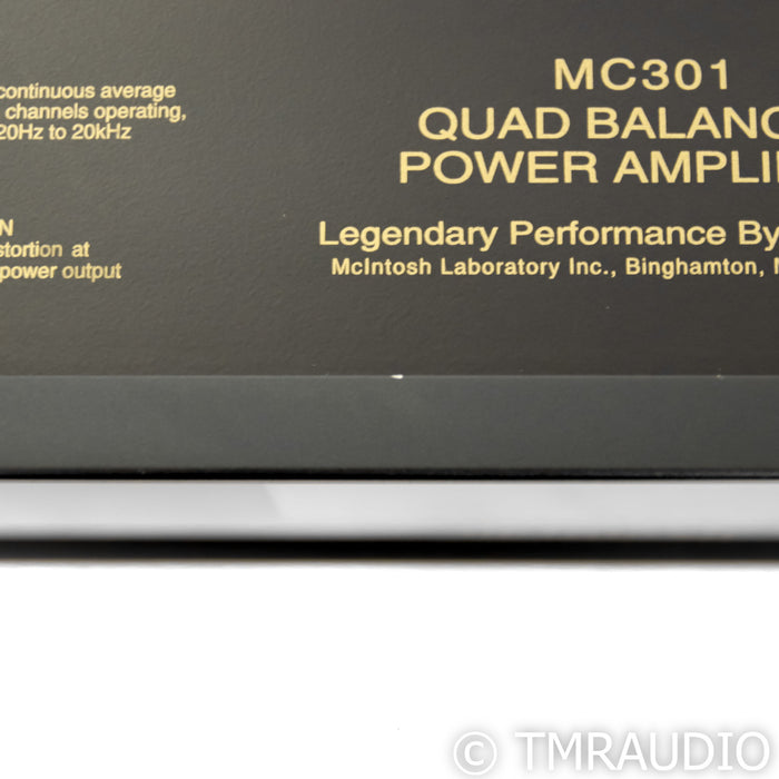 McIntosh MC301 Mono Power Amplifier; MC-301; Pair