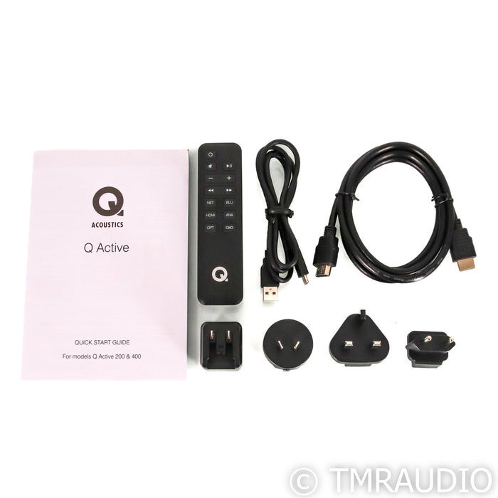 Q Acoustics Q Active 200 Powered Bookshelf Speakers; White Pair; Hub (Open Box)