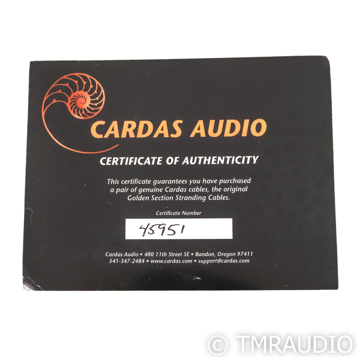 Cardas Clear Light XLR Cables; 1m Pair Balanced Interconnects
