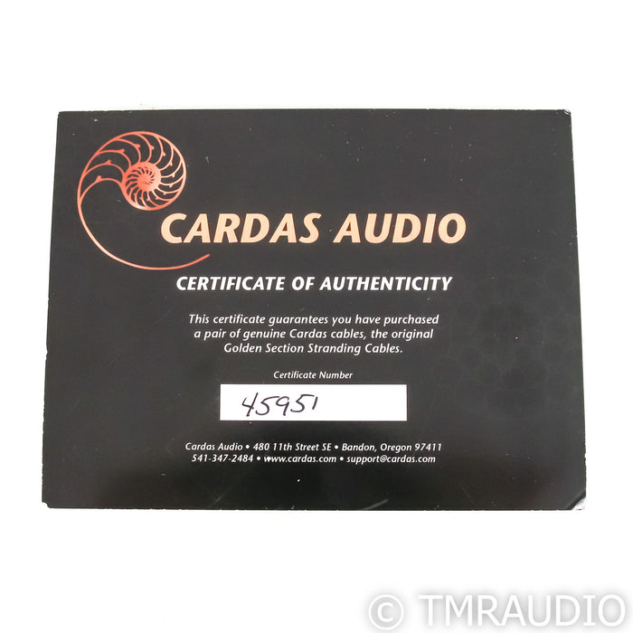 Cardas Clear Light XLR Cables; 1.5m Pair Balanced Interconnects
