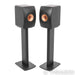 KEF LS50 Meta Bookshelf Speakers; LS-50; Black Pair with Stands