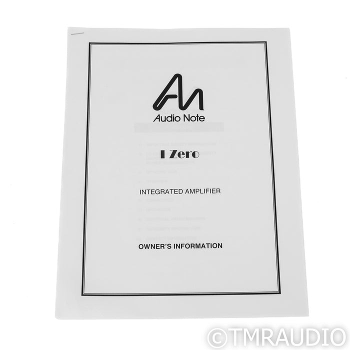 Audio Note I Zero Integrated Tube Amplifier; White