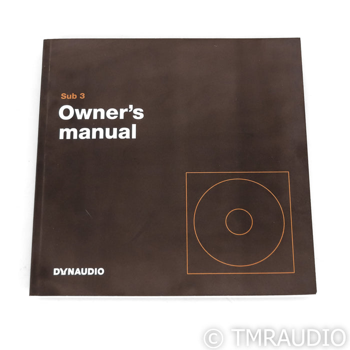 Dynaudio Sub 3 8" Powered Subwoofer; Black