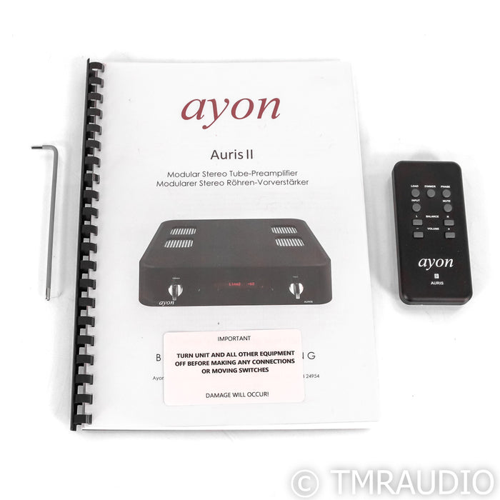 Ayon Auris II Stereo Tube Preamplifier; Black