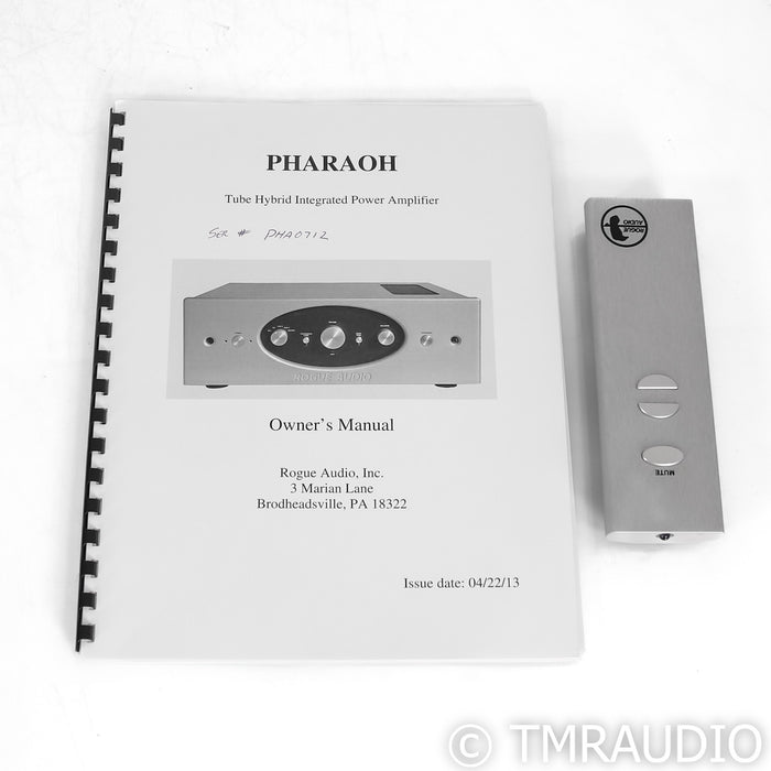 Rogue Audio Pharaoh Tube Hybrid Stereo Integrated Amplifier; Black